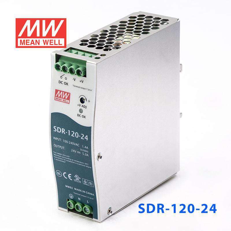 SDR-120-24 MEANWELL POWER SUPPLY - STAR BABY ELECTRONICS